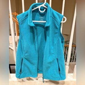 L.L. Bean Turquoise Fleece Vest